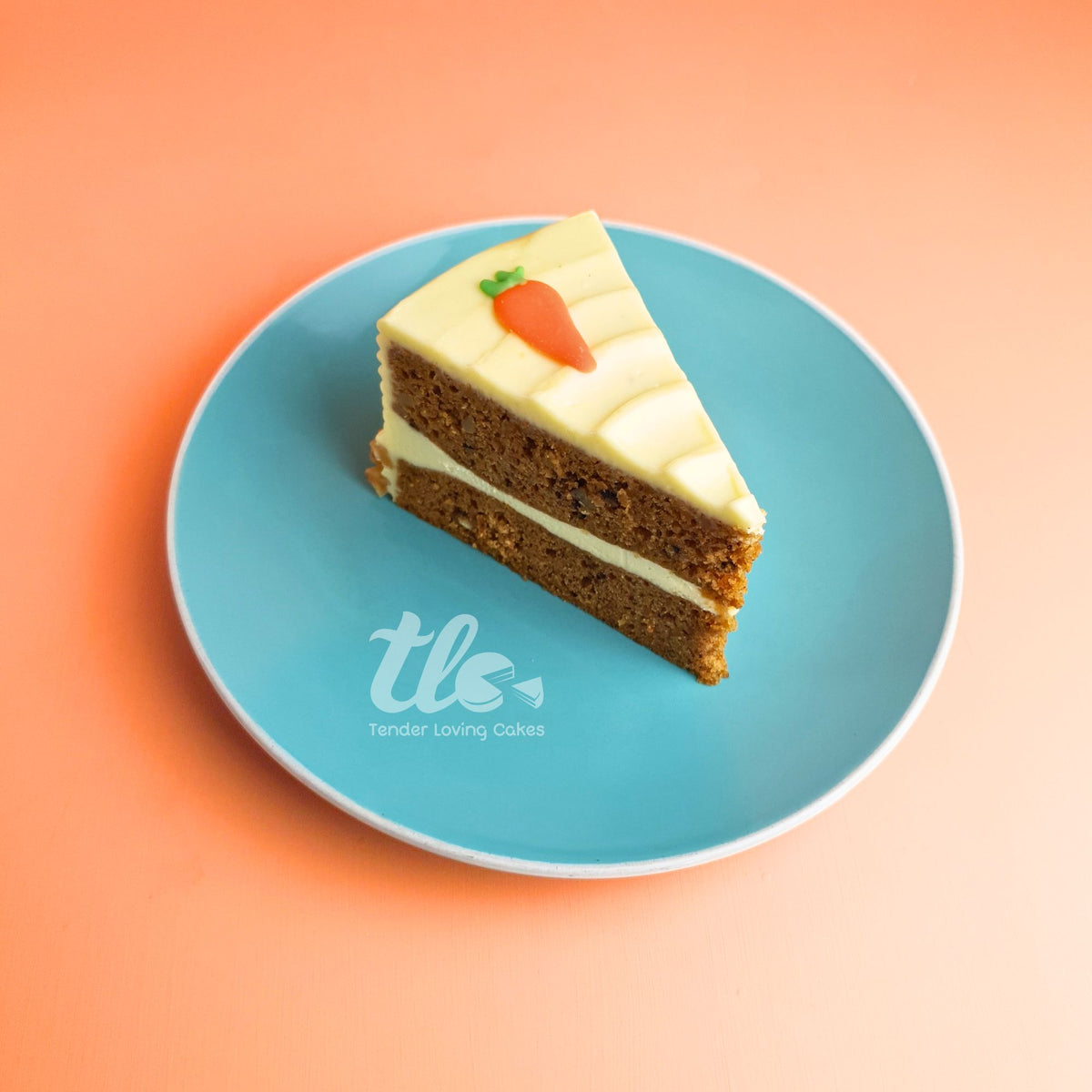 Carrot Cake Slice Tender Loving Cakes