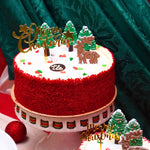 Load image into Gallery viewer, Red Velvet Christmas Cake – 8 inch
