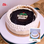 Load image into Gallery viewer, New Year Burn Away Cake Blueberry Cheesecake Carousel – 8-inch Round
