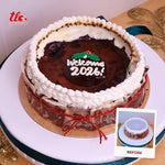 Load image into Gallery viewer, New Year Burn Away Cake – Basque Burnt Cheesecake – 8-inch Round
