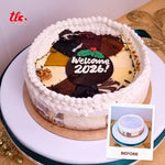 Load image into Gallery viewer, New Year Burn Away Cake – Cheesecake Carousel (8-inch Round)
